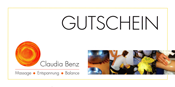 Gutschein Claudia Benz Massage Entspannung Balance